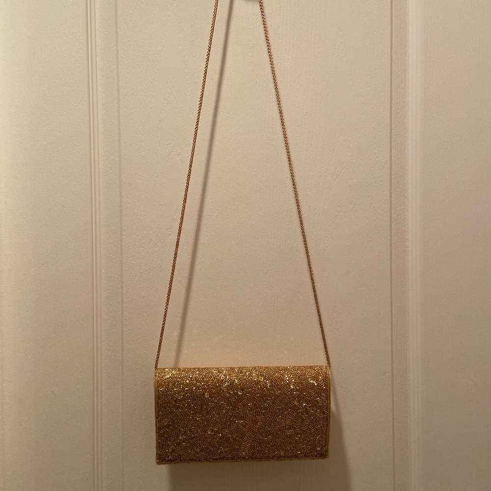 Preston and York Gold Sequined Purse